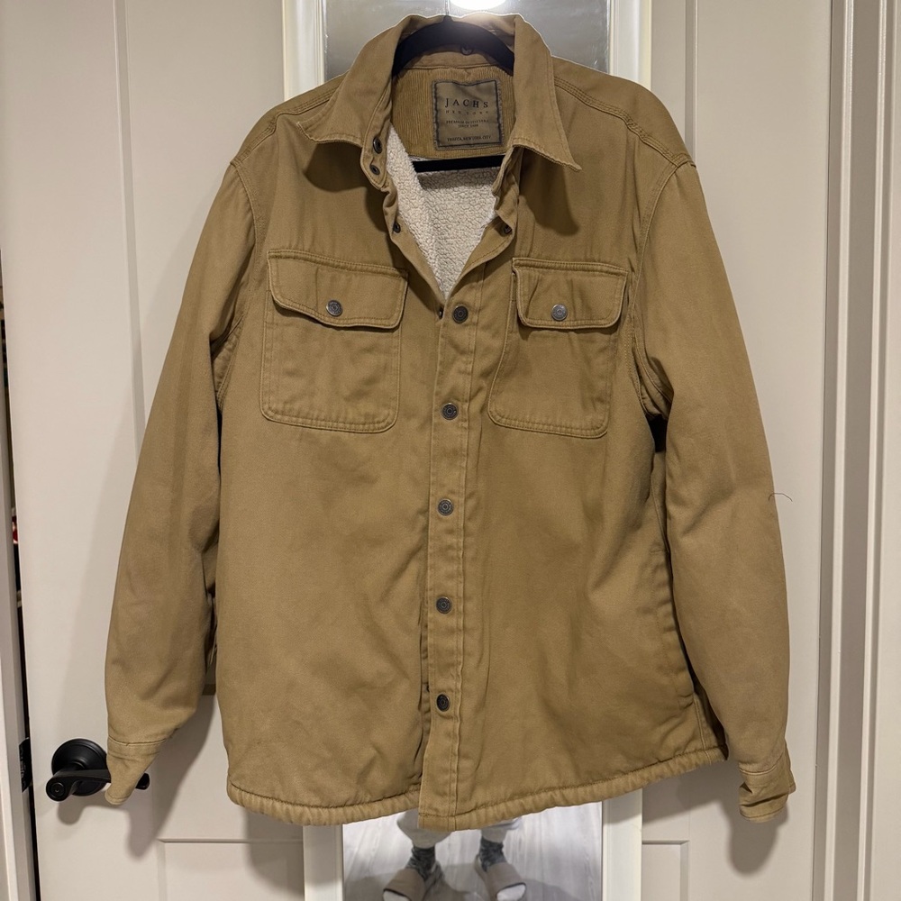 JACHS New York Sherpa Lined Canvas Jacket
